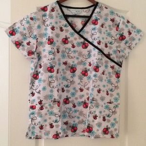 Ladybug Scrub Top